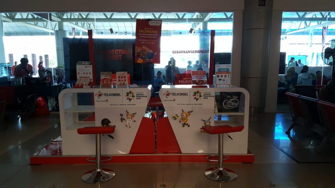 TELKOMSEL – Activation Indoor Booth Asian Games Palembang 2018 (Bandar Udara Internasional Sultan Mahmud Badaruddin II)