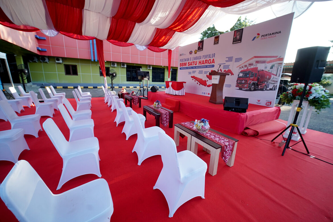 PERESMIAN 6 LEMBAGA PENYALUR BBM SATU HARGA – PT PERTAMINA PATRA NIAGA (TERMINAL BBM, KRUENG RAYA, 16 DESEMBER 2021)